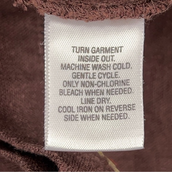 Vintage Large Classic Elements Brown Linen Blend Short Sleeve Button Up Top - Picture 13 of 13